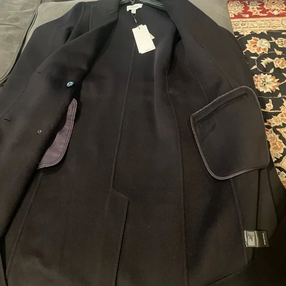 Reiss Maeve Wool Blend Double Breasted Coat NWT US 0 - Picture 9 of 14